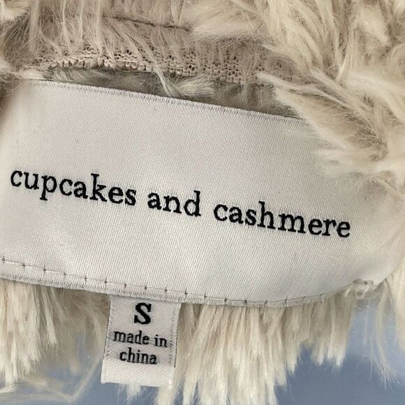 Cupcakes and Cashmere REVOLVE Faux Fur Arden Suede Vest Toffee CH301620 - Picture 12 of 13